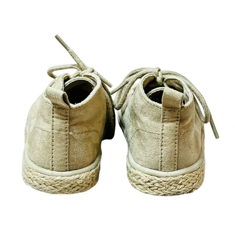 Old Navy Toddler Faux Suede Desert Espadrille High Top Beige Boots 6 Casual Boys